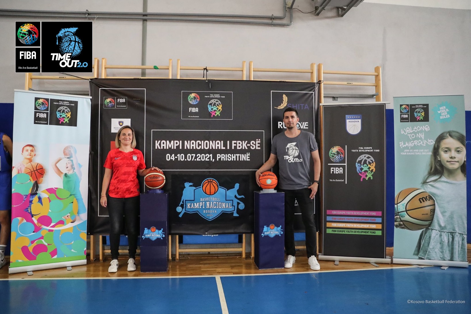 Programi FIBA Time Out 2.0 i ndihmon Rugovës të kryesojë me sukses organizimin e Kampit Nacional të FBK-së